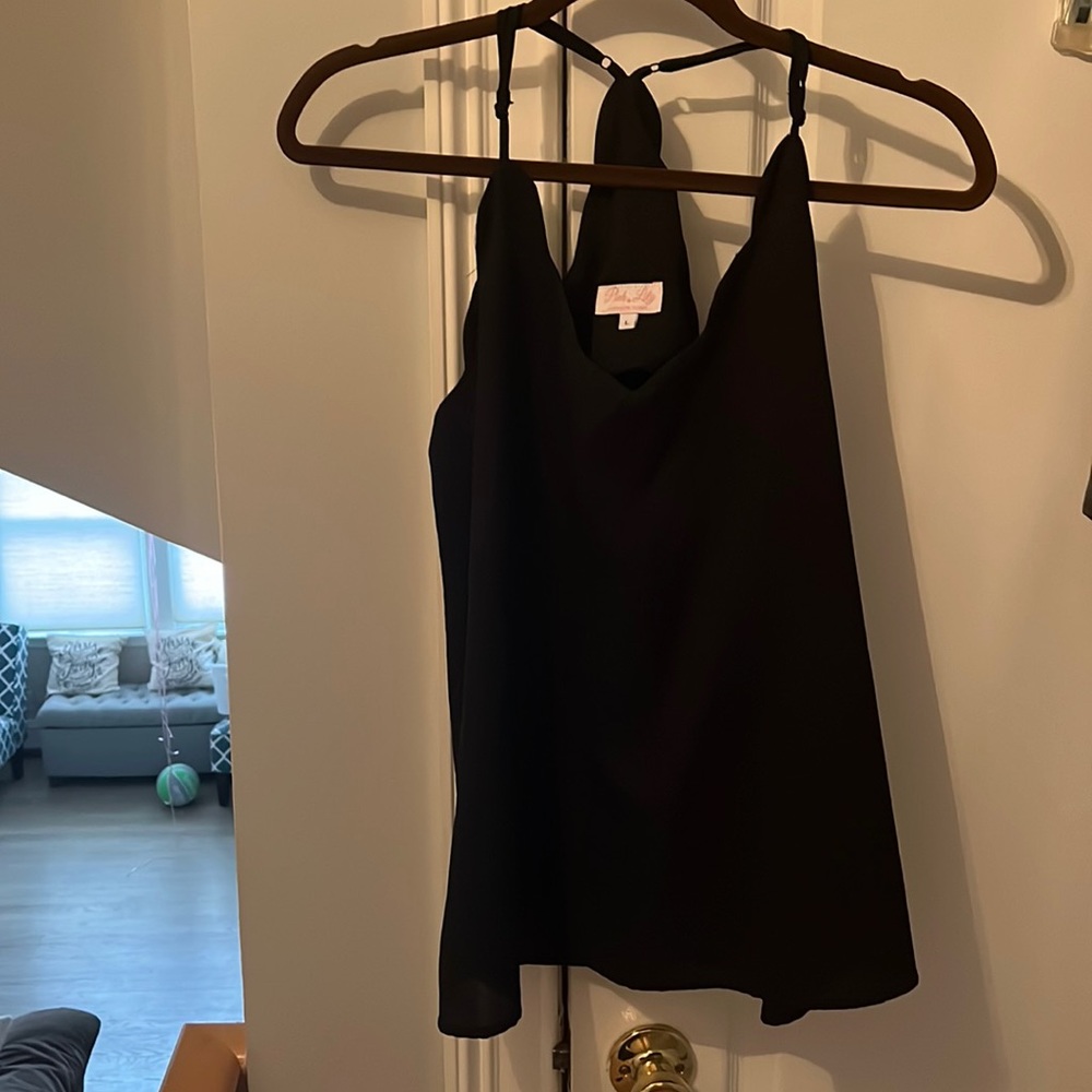 Oink Lily racer back scalloped tank